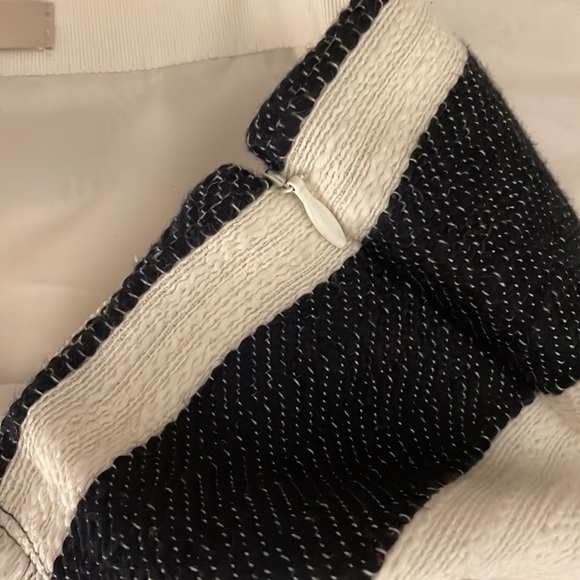 LOFT Blue and White Striped Skirt - Picture 4 of 5